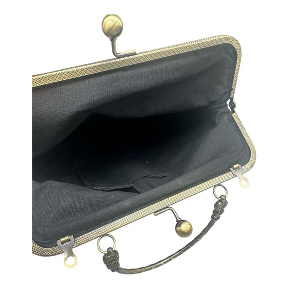 Custom Scream Ghost Face Call Me Clasp Kiss Lock Closure Shoulder Purse Fashion - Picture 7 of 8